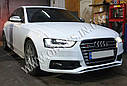 Решітка радіатора Audi A4 2012-2015 стиль Audi S4 Black+Chrome, фото 6
