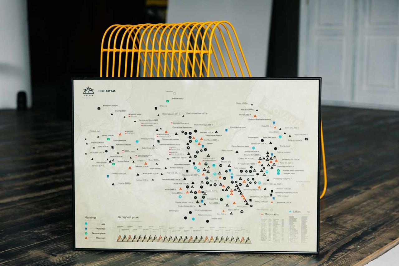 Скретч-карта Високі Татри подарунок, фото 1