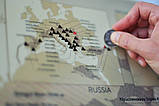 Скретч-карта гірських вершин World подарунок, фото 2