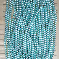 Керамічні намистини, блакитні 6 мм
