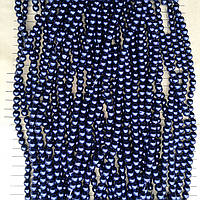 Керамічні намистини, темно сині 6 мм