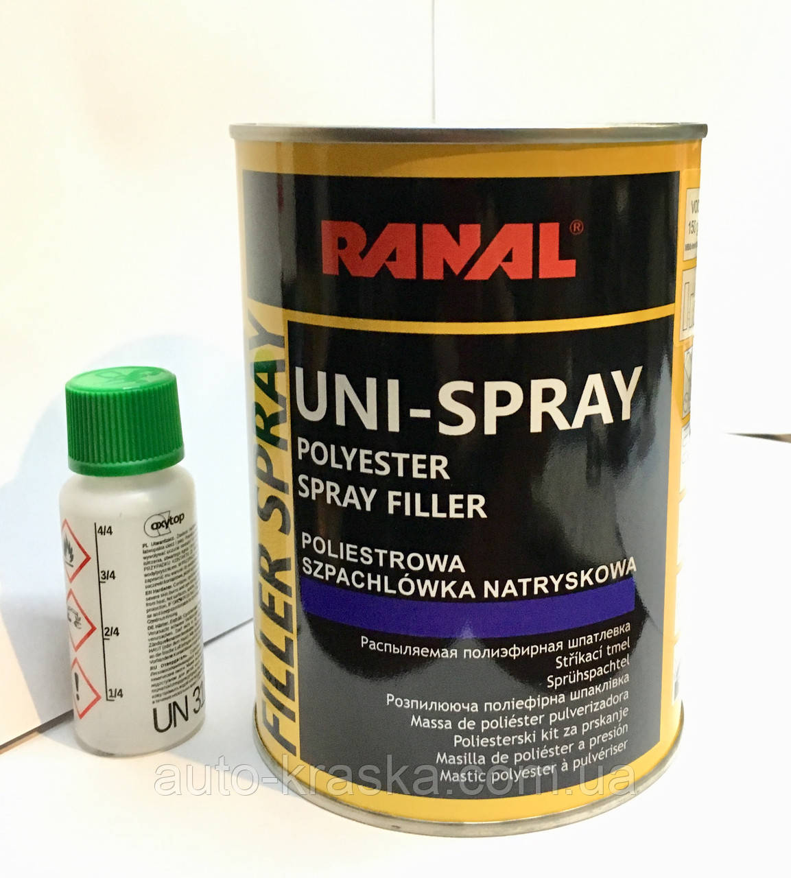 Шпатлевка RANAL распыляемая SPRAY(грунт-шпатлевка) 1.2кг.: продажа ...