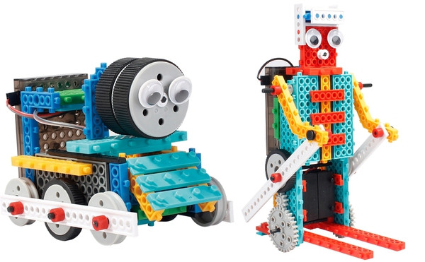 Конструктор на і/до LongYeah R722 4-в-1 (паровозик, машинка, лижник, робот)