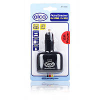 Розгалуджувач в гніздо прикурювача 1 х 12V + 2USB Alca Auto Stecker 510 100