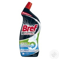 Гель для чищення і дезінфекції унітазів Bref Power 10в1 проти вапняного нальоту 700мл