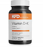 Вітаміни KFD Vitamin D3+K2 (MK-7) 200 таблеток, фото 2