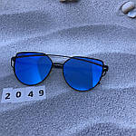 Сонцезахисні окуляри, колір лінз блакитний, фото 5