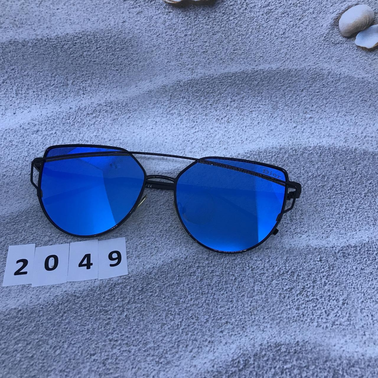 Солнцезащитные очки, цвет линз голубой - фото 5 - id-p554557512