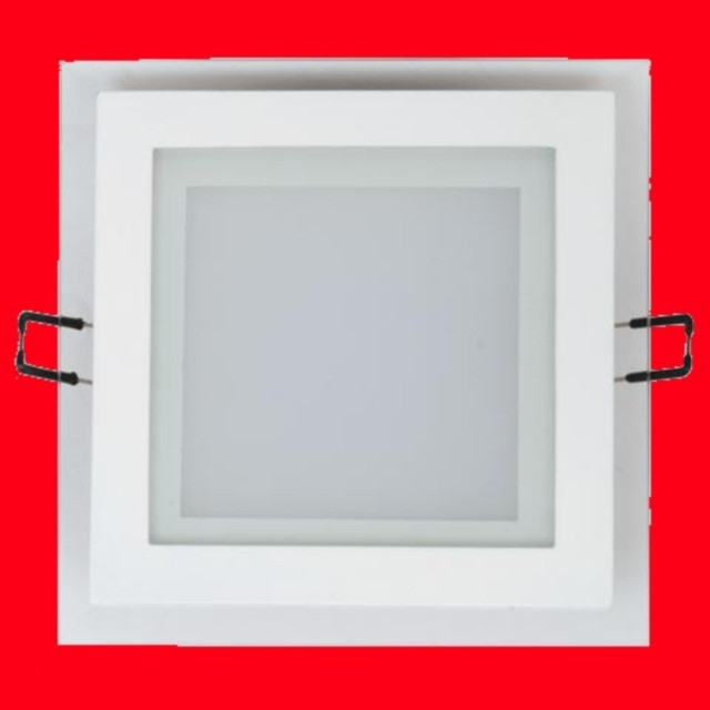 Вбудовуваний квадратний Даунлайт (Downlight) 18W glass