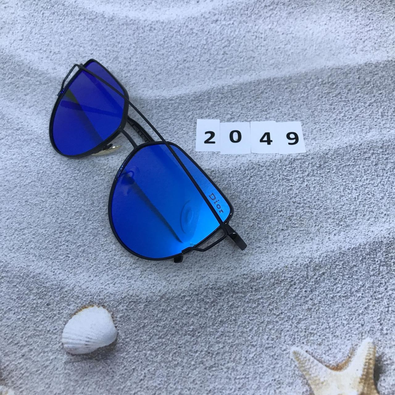 Солнцезащитные очки, цвет линз голубой - фото 6 - id-p554557512