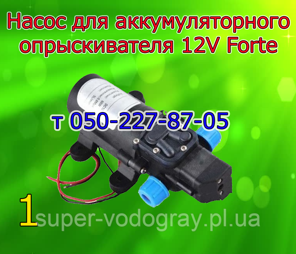 Насос для аккумуляторного опрыскивателя Forte (с подарком): продажа ...
