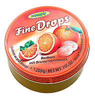 Леденцы (конфеты) Woogie Fine Drops (мелкие капли) апельсиновый вкус 200 г Австрия