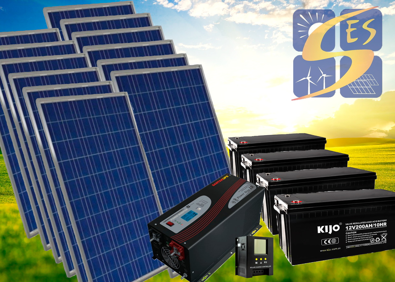 Автономна станція 4 кВт з інвертором 5 кВт., фото 1