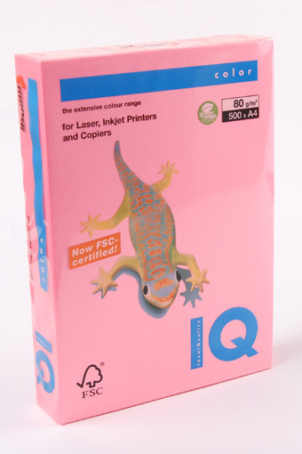 Папір кольоровий рожевий неон, 50 аркушів, А4, 80 г/м2, NEOPI, Maestro Color, фото 1