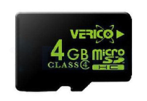 Micro SD 4GB/4 class Verico