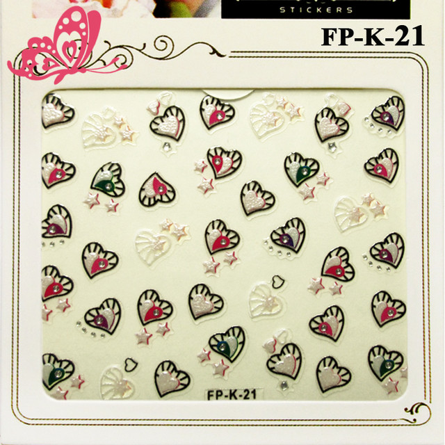 Самоклеючі Наклейки для Нігтів 3D Nail Sticrer FP-ДО-21 Різнокольорові Сердечка зі Стразами Камінчиками Самоклеючі 3D Наклейки для нігтів Nail Sticrer серія FP-ДО-00 Метелики, Сердечка, Квіти і з Камінцями та Стразами, стікери для нігтів, стікери для манікюру, nail art (нейл-арт), наклейки для дизайну нігтів, стікер наклейки для швидкого красивого дизайну нігтів, за оптовими цінами, замовити та купити дешево оптом, дрібним оптом через інтернет магазин https://opt21.com з доставкою по всій Україні від Компанії Маргарита місто Дніпро.