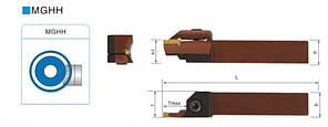 MGHH420R 48/60 Різець (державка) токарний канавковий, фото 2