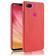 Чохол накладка Croco Style для Xiaomi Mi 8 Lite Червоний