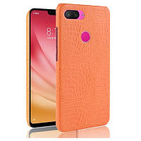 Чохол накладка Croco Style для Xiaomi Mi 8 Lite Жовтогарячий