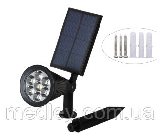 Газонный светильник на солнечной батарее мультицветной 7 LED - фото 7 - id-p573603509