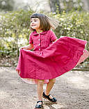 Дитяче плаття з натурального льону. Колір на вибір. Одяг із натурального льону для дітей, фото 2