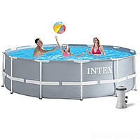 Каркасный бассейн Intex 26716, 366 x 99 см (насос-фильтр 2 006 л/ч, лестница)