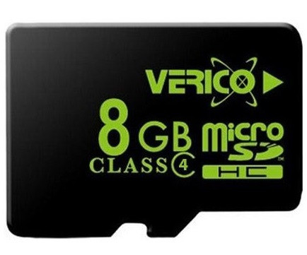 Micro SD 8GB/4 class Verico