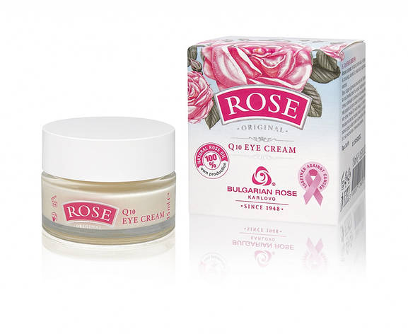 Крем під очі з трояндовою олією Rose Origanal Q10 від Bulgarian Rosel 15 мл, фото 1