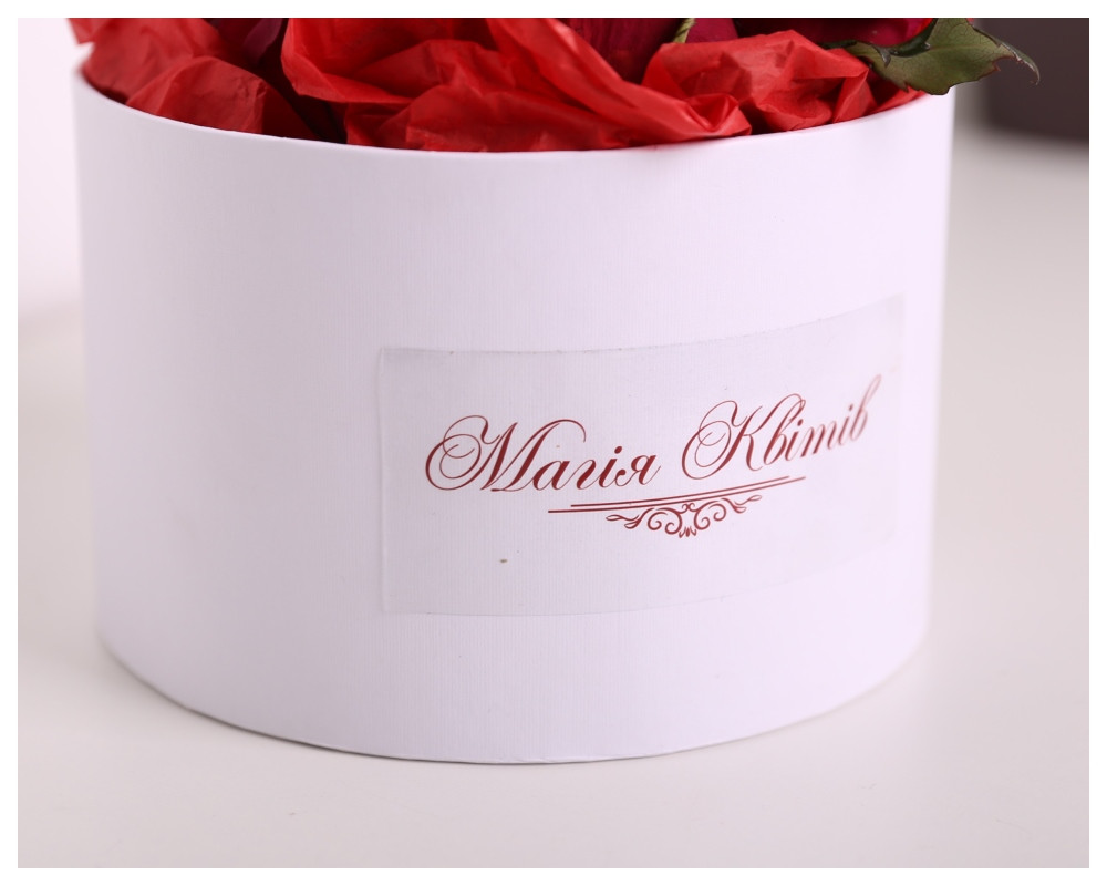 Коробка з логотипом-наклейкою , фото 1