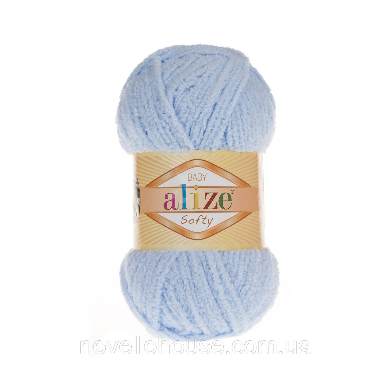 Alize SOFTY (Алізе Софті) № 183 світло-блакитний (Пряжа плюшева, нитки для в'язання)