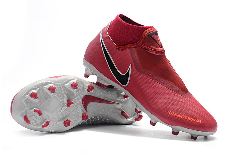 Футбольні бутси Nike Phantom Vision Academy DF FG Team Red/Dark Metallic Grey/Bright Crimson