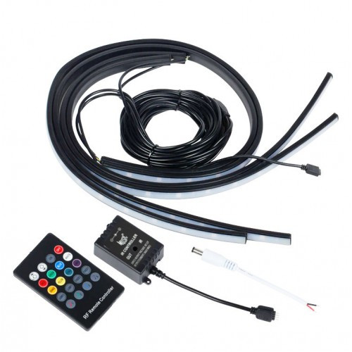 Універсальна автомобільна підсвічування з пультом управління led flash light 4943 120 х 90 см