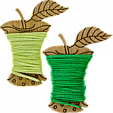 Бобіни (шпулі) для муліне дерев'яні ТМ Чарівна країна (15шт) FLC-064(S), фото 2