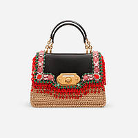 Женская сумочка с вышивкой Welcome от Dolce&Gabbana