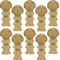 Бобины (шпули) для мулине деревянные ТМ Волшебная страна (10шт) FLC-071(S)