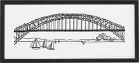 Набор для вышивания крестом ТМ Permin "Мост. Графика. (Harbour Bridge)" 92-4329