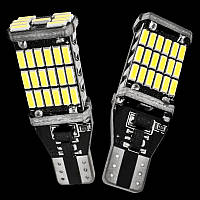 Світлодіодна лампа W16W T15 4014 45SMD 12 V Canbus Білий 6000 К