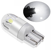 Яскрава світлодіодна Лампа T10 W5W 12 V DRL 3030 SMD 194 168 COB 6000 К (білий) з Стабілізатором Автомобільна