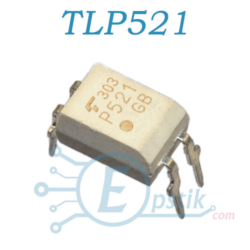 TLP521-1, (P521), оптопара транзисторна, DIP4