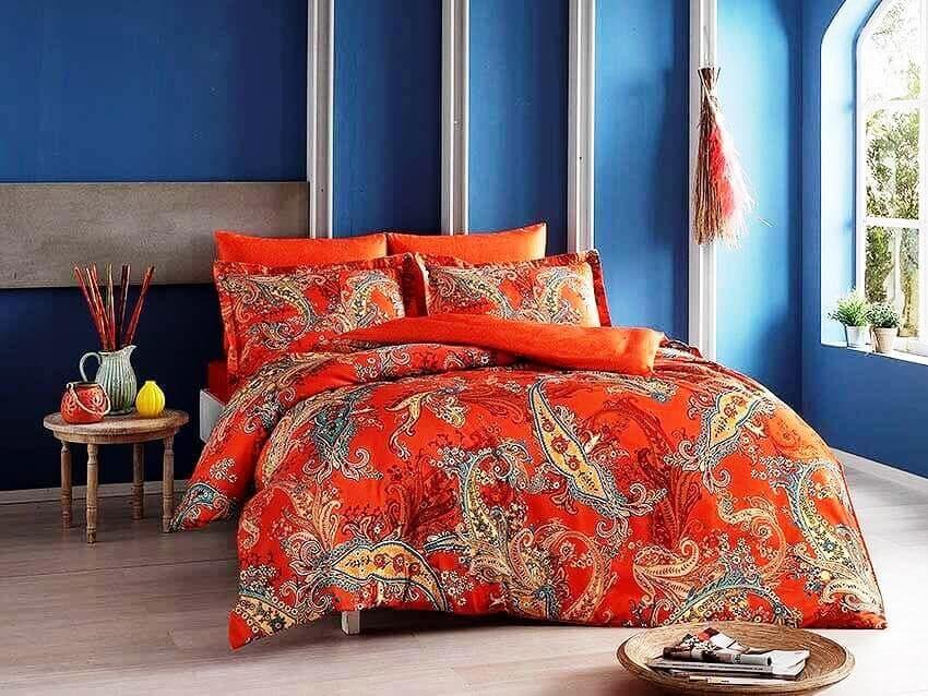 Постільна білизна TAC DIGITAL SATEN Marisol oranj євро