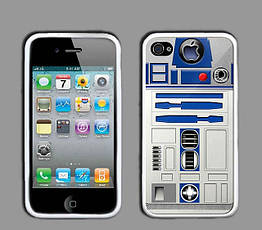 Чохол для iPhone 4 силіконовий R2D2, фото 2