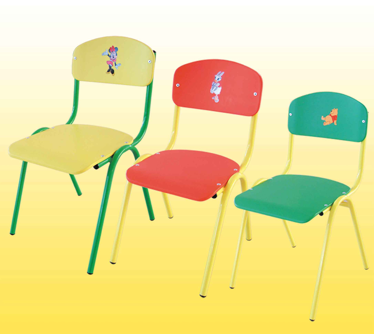 Стілець дитячий пофарбований ІСО No 1, фото 1