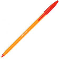 Ручка шариковая BIC оранж красный - фото 1 - id-p87498420