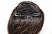 Накладний чубчик з натурального волосся на кліпсах №1B брюнет, фото 2