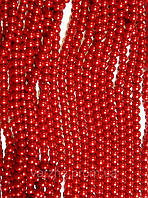 Керамічні намистини, червоні 6 мм