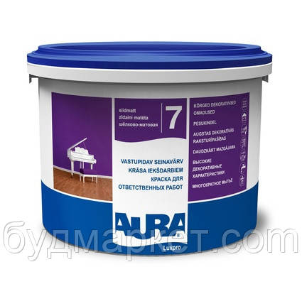 Краска AURA Luxpro 7 интерьерная акрилатная дисперсионная (шелково ...