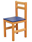 Стілець дитячий дерев'яний кольоровий №3 / Стільчик для дітей / Меблі для дитячого садка, фото 2