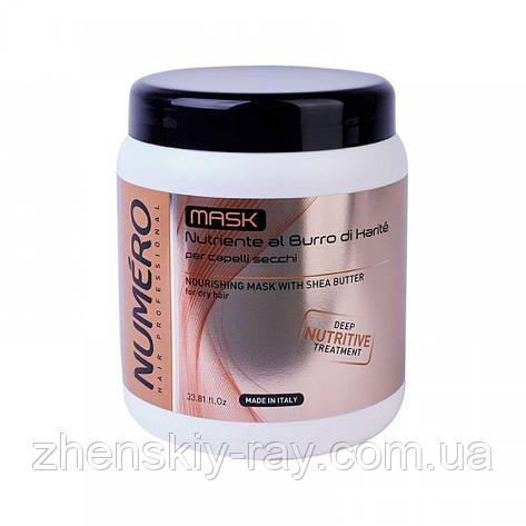 Brelil Numero Deep Nutritive Treatment — Маска для волосся поживна з олією карите, 1000 мл, фото 1