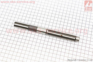 Вал первинний (шліци під шків — прямокутні) L-160 Z-6 ремінного мотоблока 168F/170F