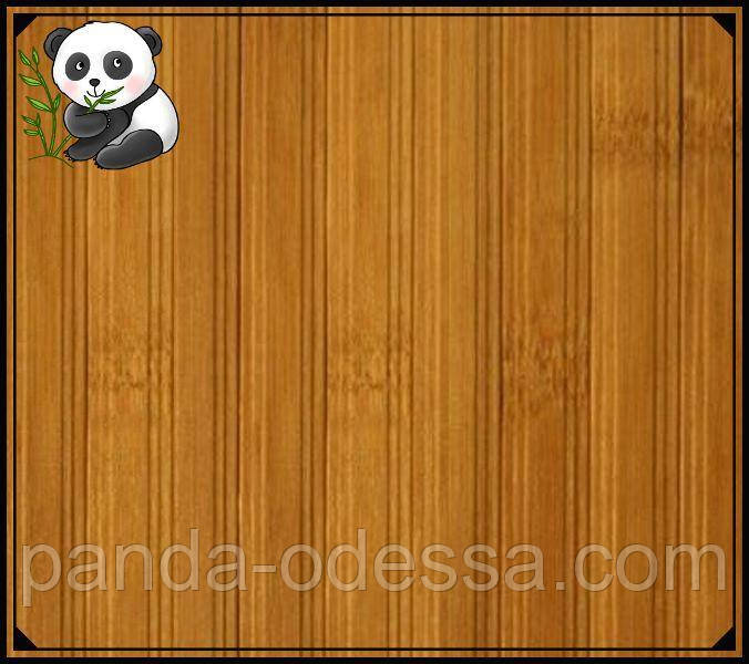Бамбукові шпалери "3 D" темні пропиляні, 1,5 м, ширина планки 17 мм / Бамбукові шпалери
